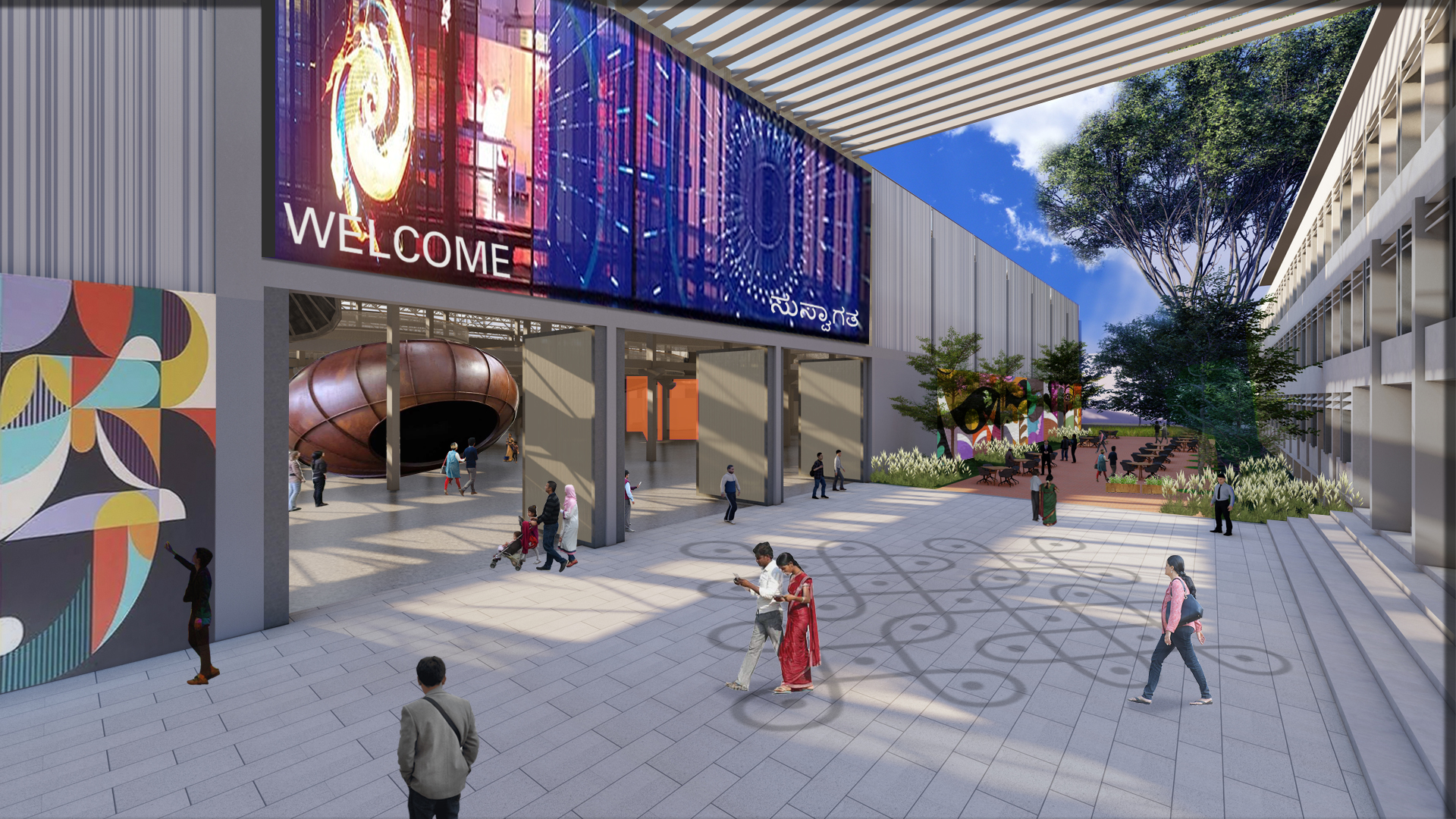 Entry Cafe Museum Renders